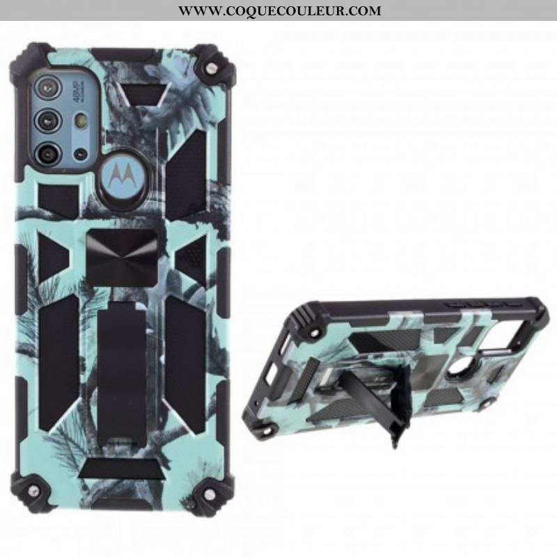 Coque Moto G30 / Moto G10 Camouflage Support Amovible