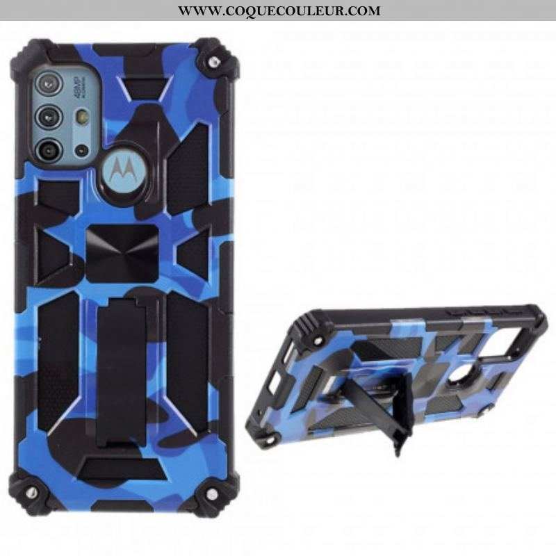 Coque Moto G30 / Moto G10 Camouflage Support Amovible