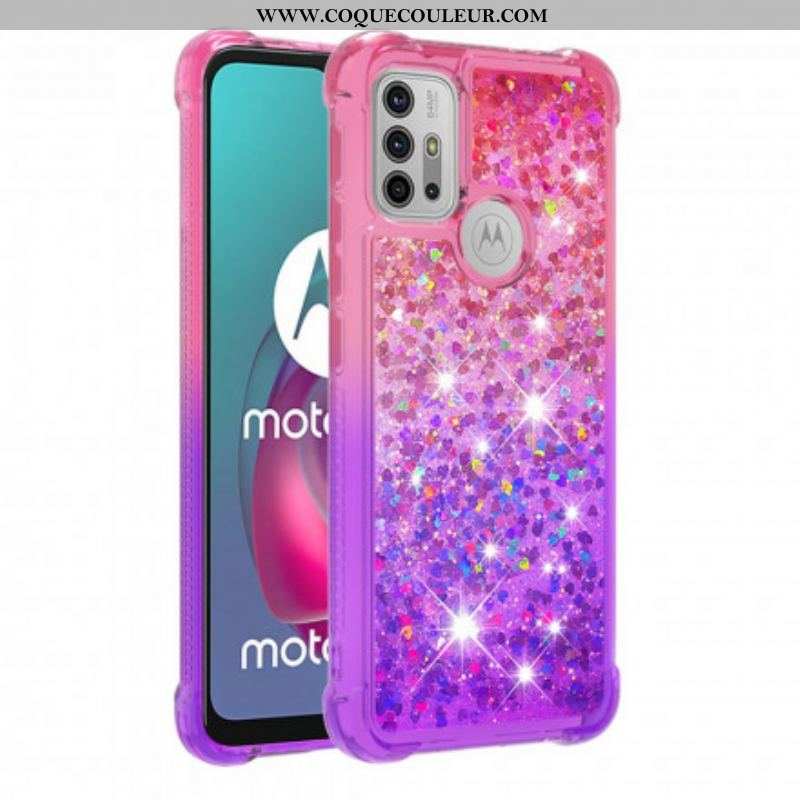 Coque Moto G30 / Moto G10 Paillettes Colors