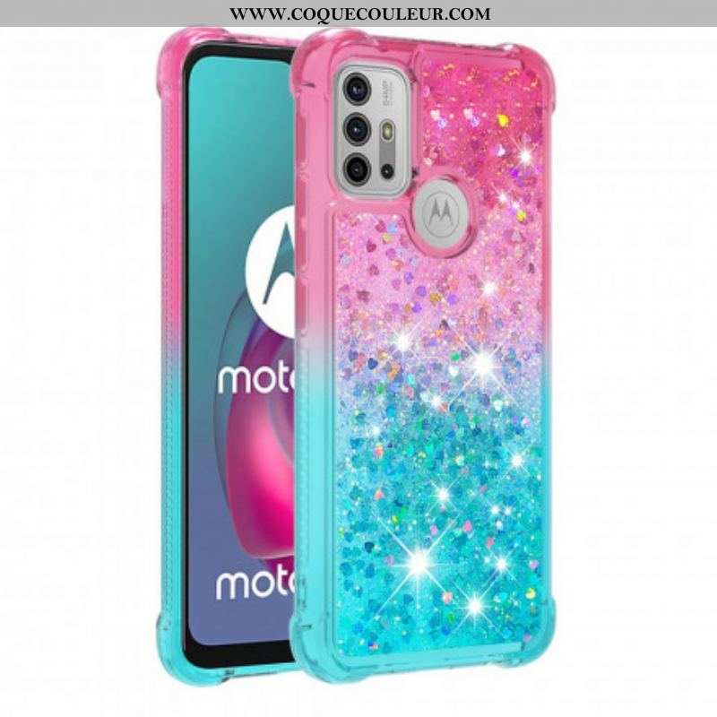 Coque Moto G30 / Moto G10 Paillettes Colors