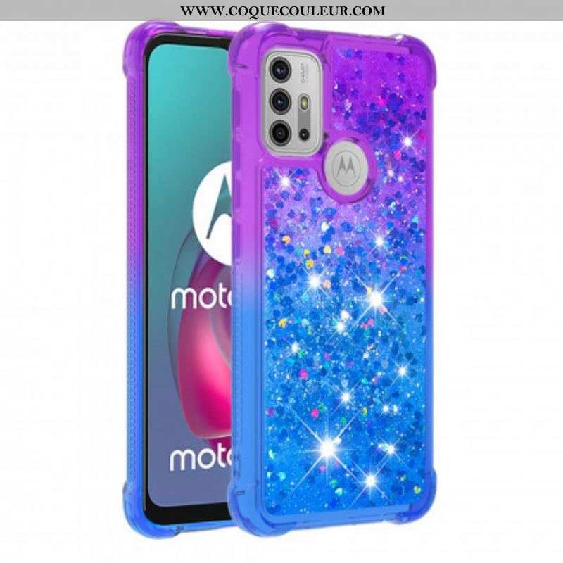 Coque Moto G30 / Moto G10 Paillettes Colors