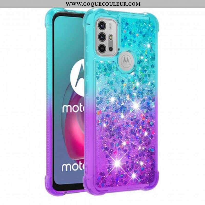 Coque Moto G30 / Moto G10 Paillettes Colors