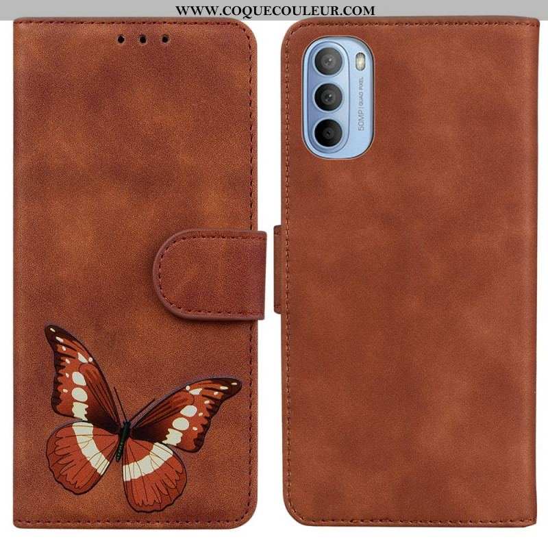 Housse Moto G41 / G31 Skin-Touch Papillon