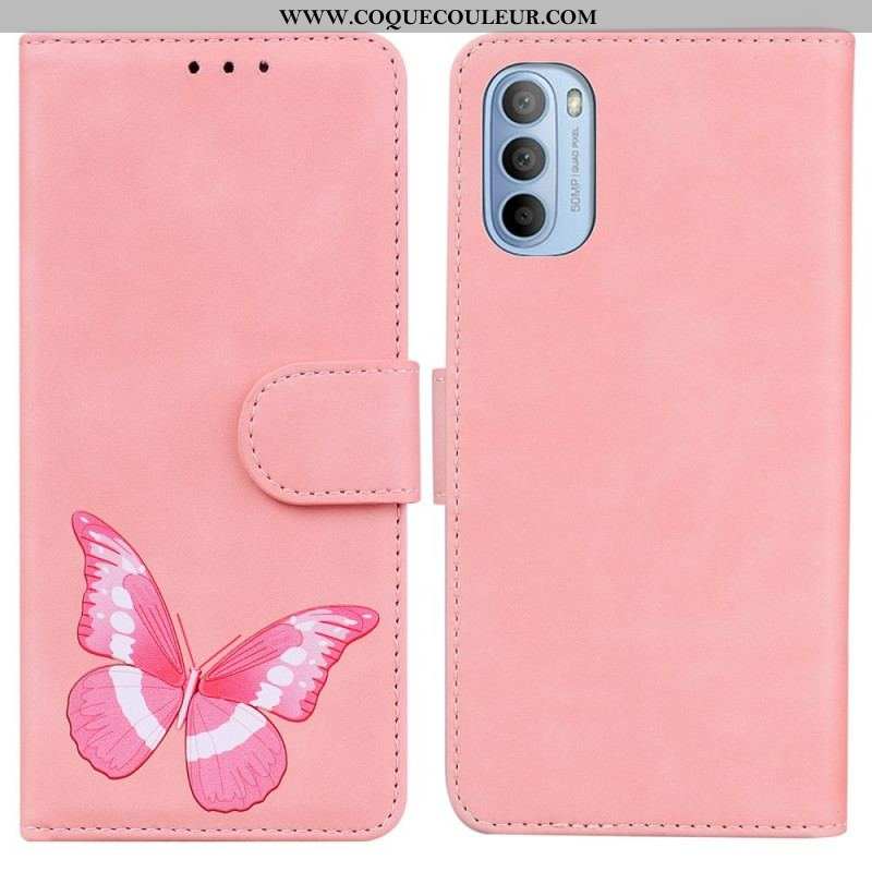 Housse Moto G41 / G31 Skin-Touch Papillon