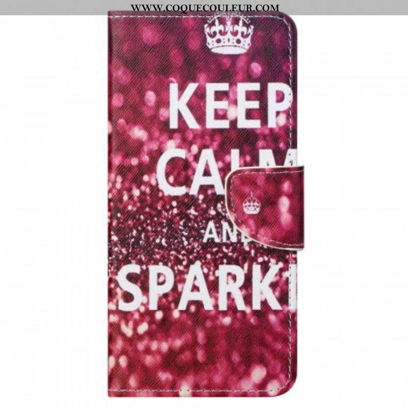 Housse Moto G41 / G31 Keep Calm and Sparkle