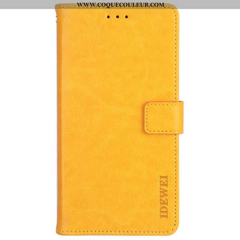 Housse Moto G41 / G31 Simili Cuir IDEWEI