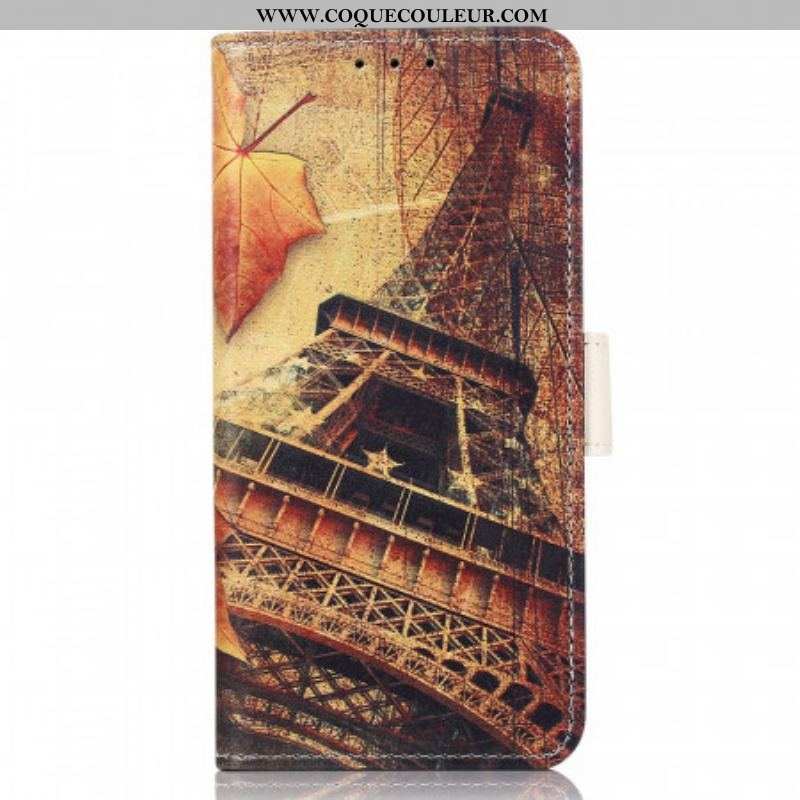 Housse Moto G$1 / G31 Tour Eiffel En Automne