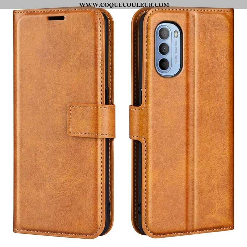 Housse Moto G41 / G31 Effet Cuir Slim Extrême