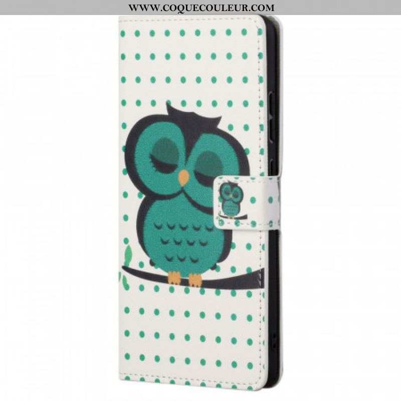 Housse Moto G41 / G31 Hibou Endormi