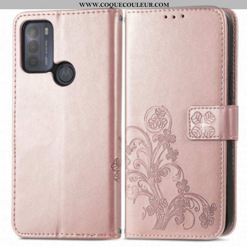 Housse Moto G50 Fleurs d'Asie