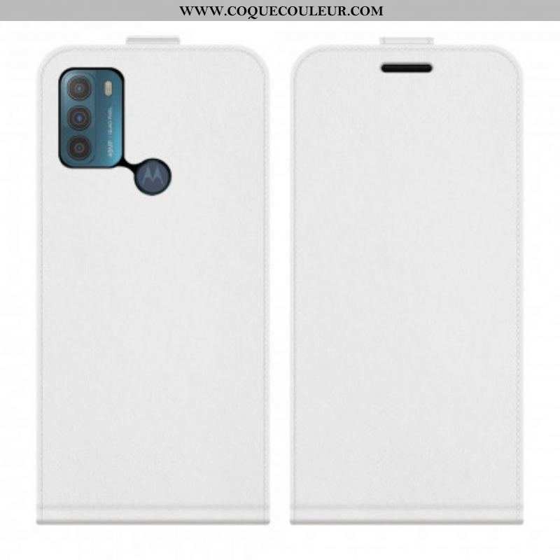 Housse Moto G50 Effet Cuir Rabat Vertical
