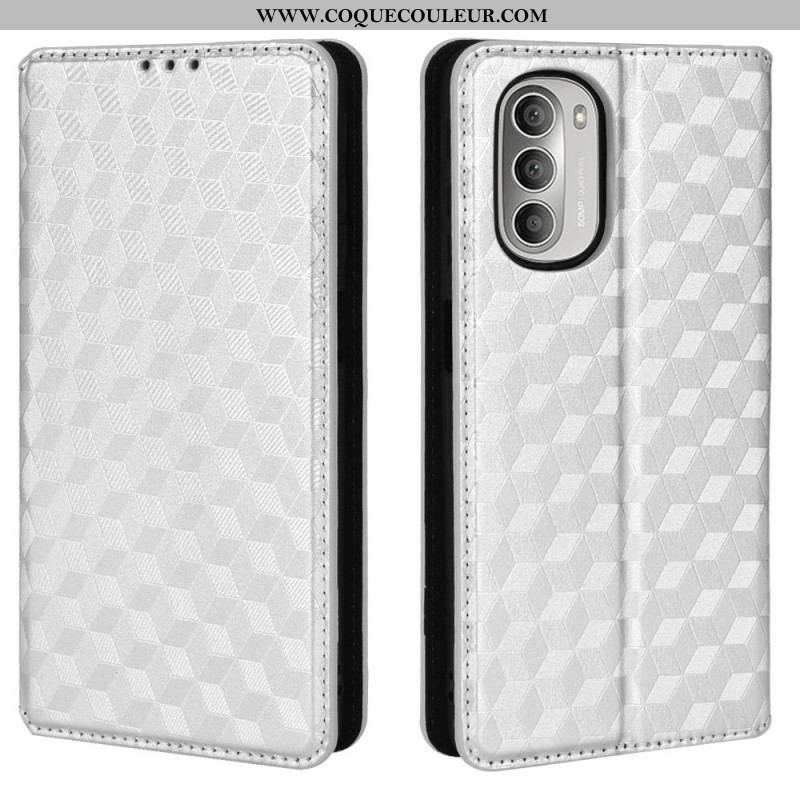 Flip Cover Moto G51 5G Effet Cuir Diamant