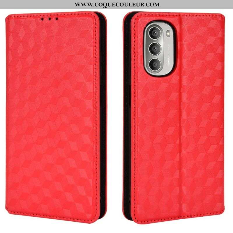 Flip Cover Moto G51 5G Effet Cuir Diamant