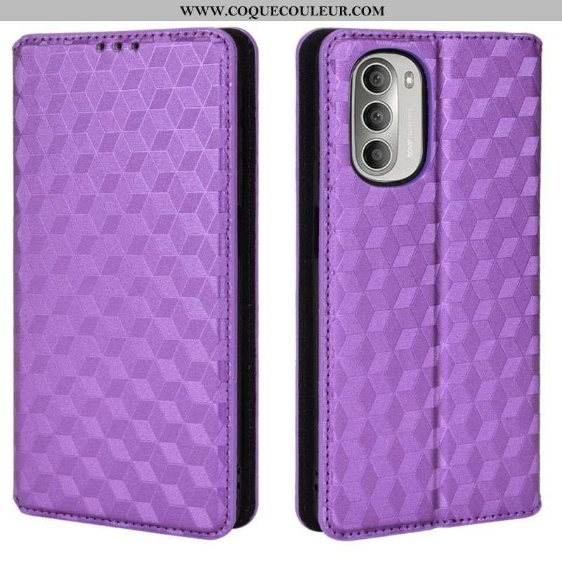 Flip Cover Moto G51 5G Effet Cuir Diamant