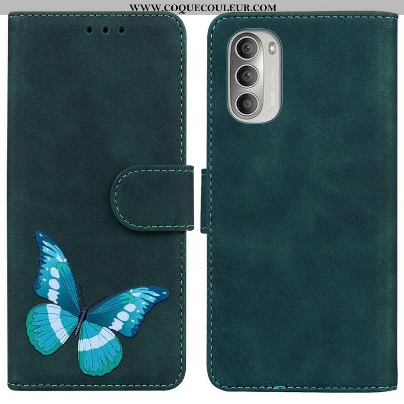 Housse Moto G51 5G Skin-Touch Papillon