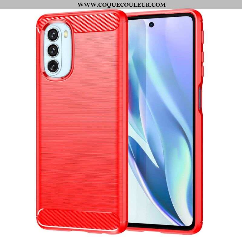 Coque Moto G51 5G Fibre Carbone Brossée