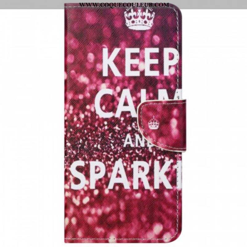 Housse Moto G51 5G Keep Calm and Sparkle