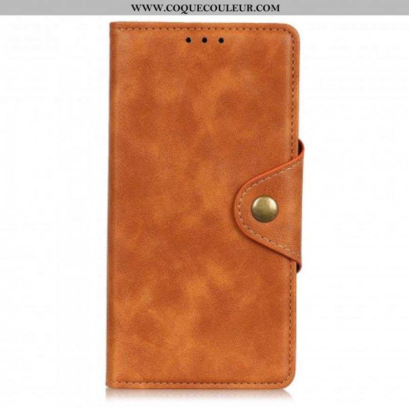 Housse Motorola G60s Simili Cuir Bouton