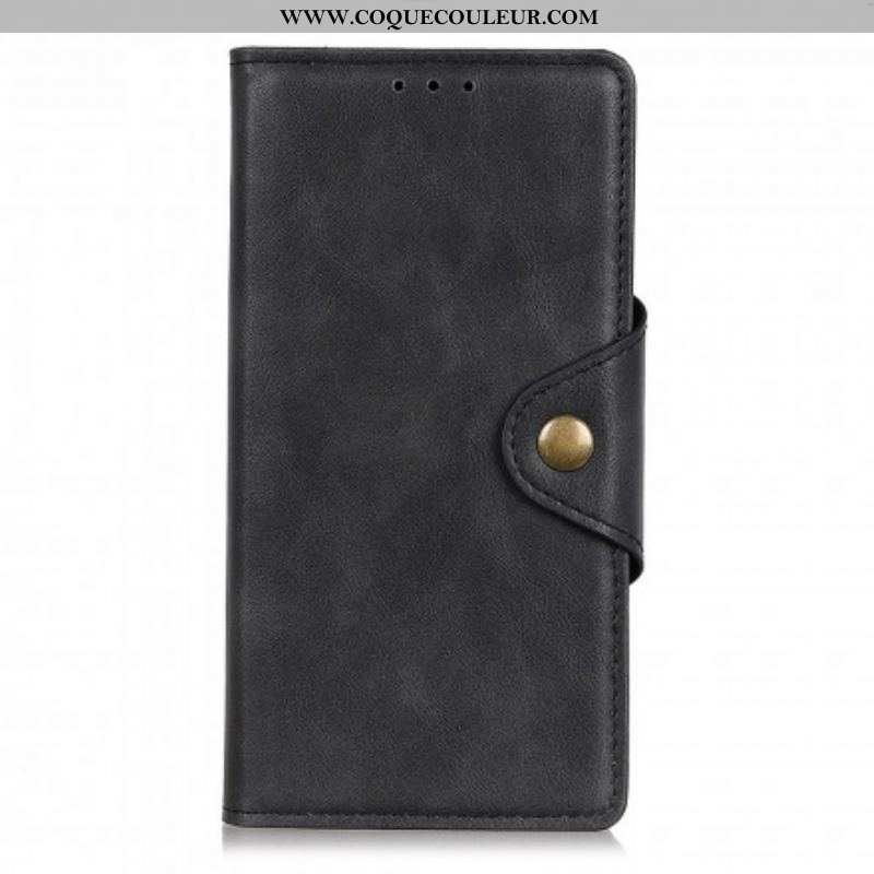 Housse Motorola G60s Simili Cuir Bouton