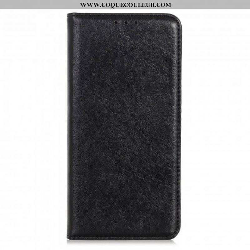 Flip Cover Motorola G60s Cuir Fendu Texturé