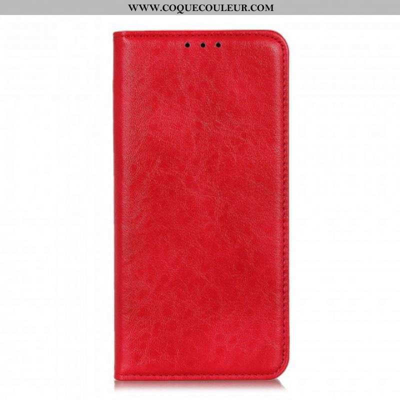 Flip Cover Motorola G60s Cuir Fendu Texturé