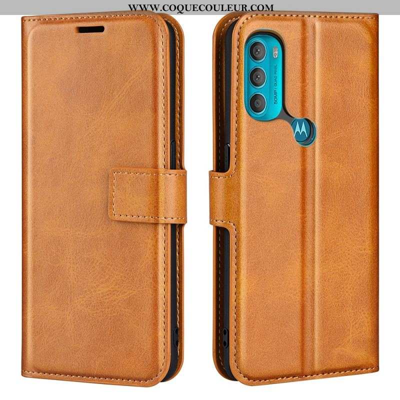 Housse Moto G71 5G Effet Cuir Slim Extrême