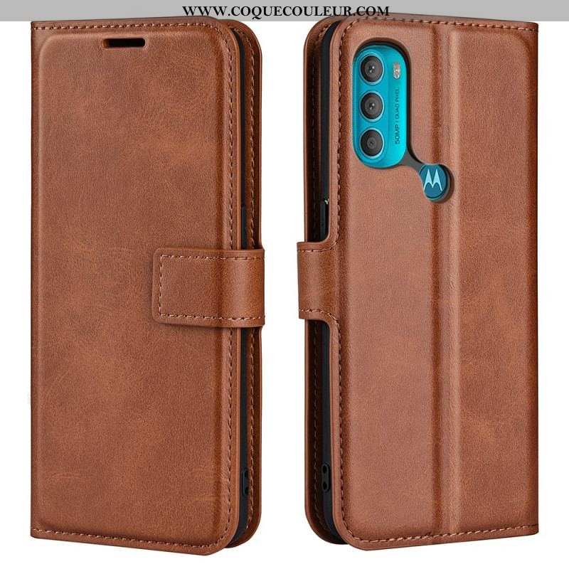 Housse Moto G71 5G Effet Cuir Slim Extrême