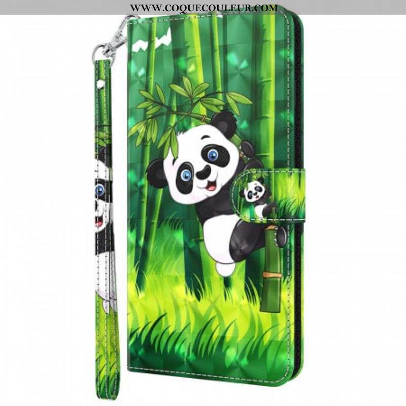 Housse Moto G71 5G Panda et Bambou