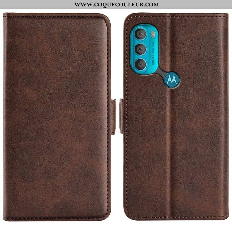 Housse Moto G71 5G Rabat Double