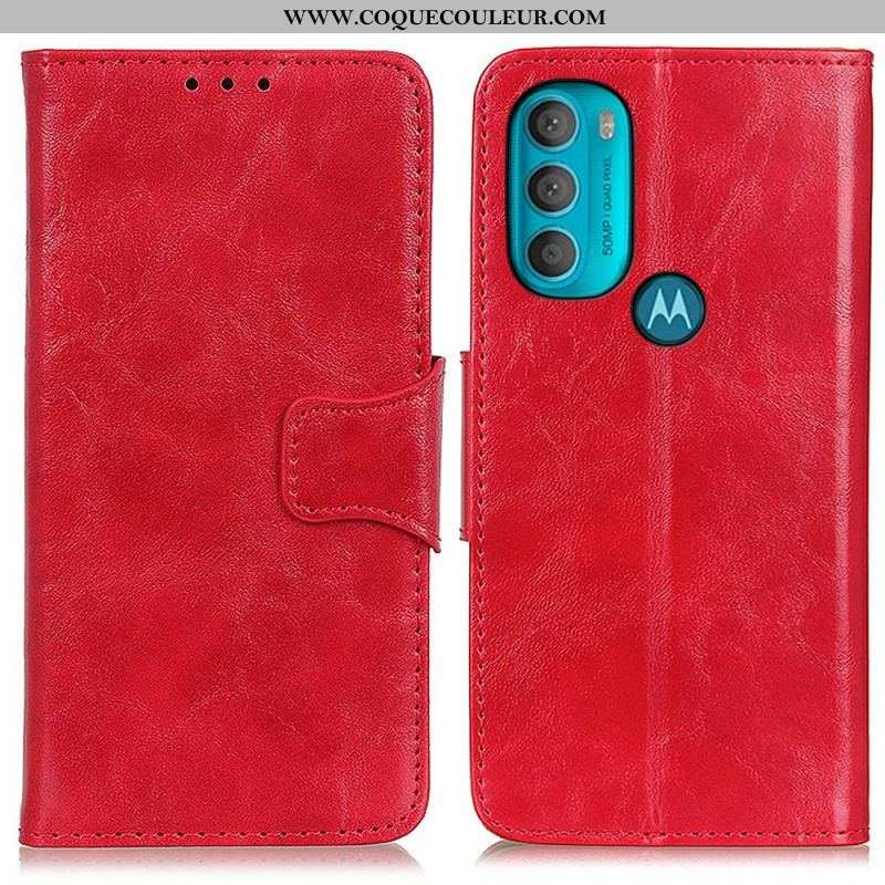 Housse Moto G71 5G Rabat Magnétique Double Face