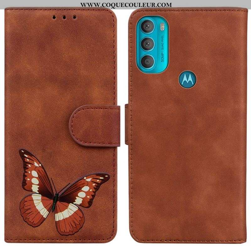 Housse Moto G71 5G Skin-Touch Papillon