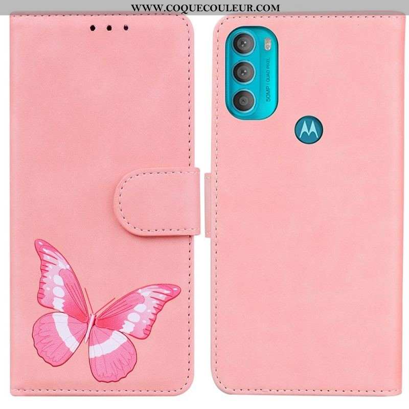 Housse Moto G71 5G Skin-Touch Papillon