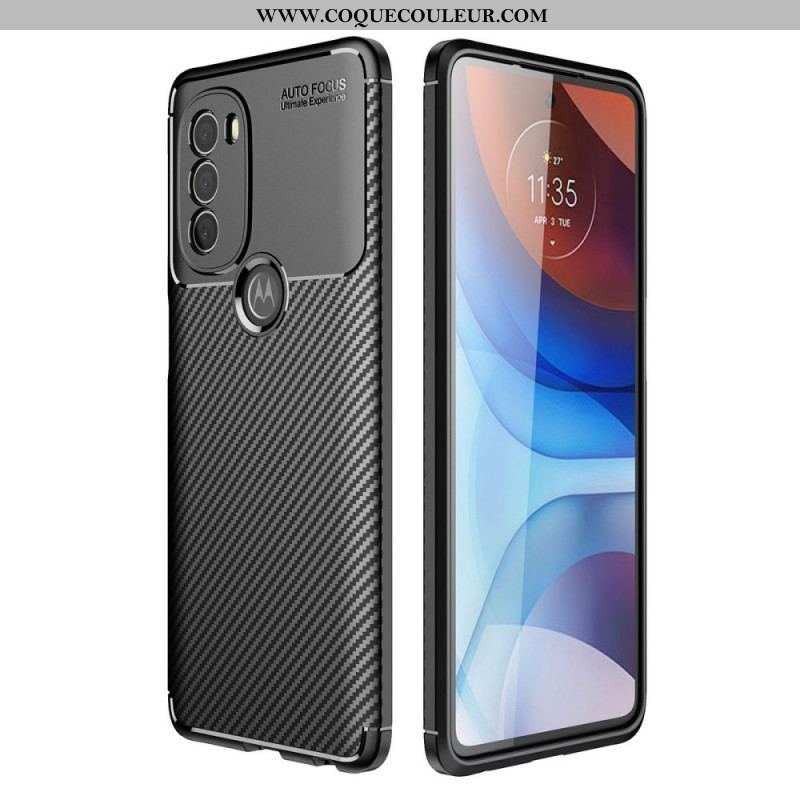 Coque Moto G71 5G Flexible Fibre Carbone