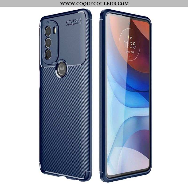 Coque Moto G71 5G Flexible Fibre Carbone