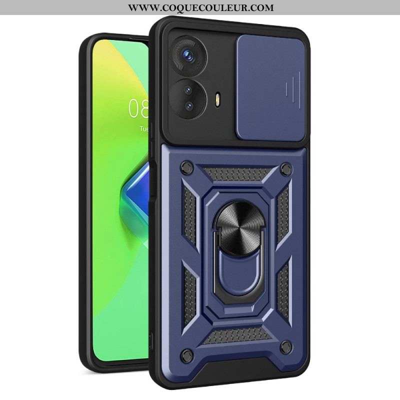 Coque Moto G73 5G Anneau-Support et Protège Lentilles