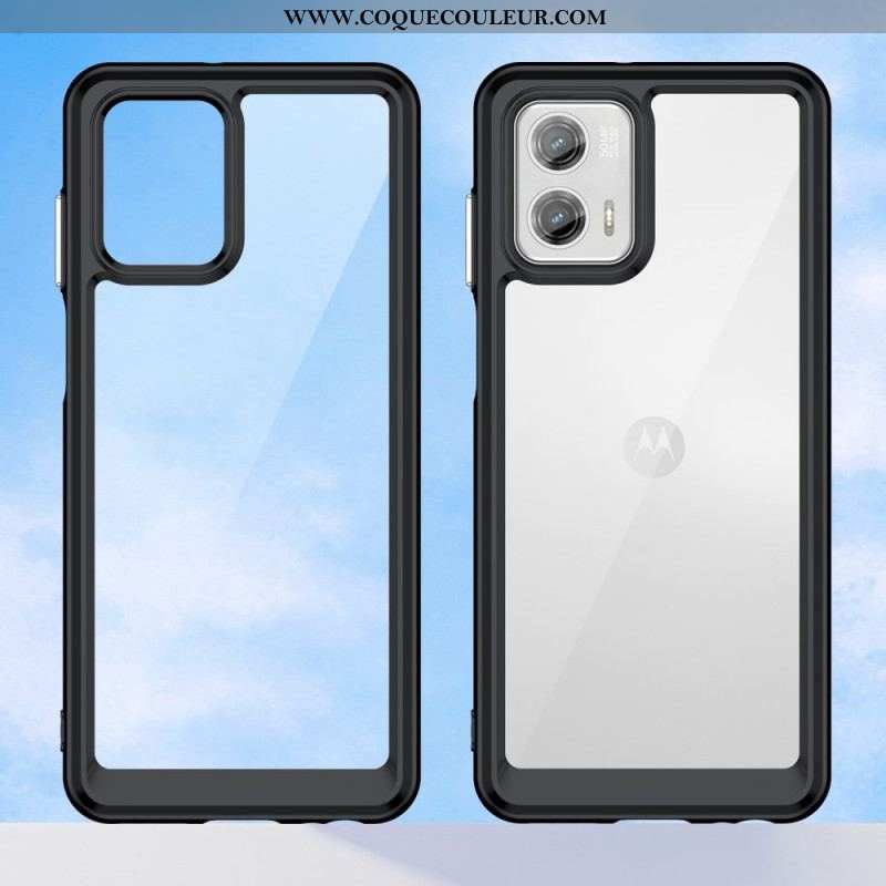 Coque Moto G73 5G Hybride Transparente