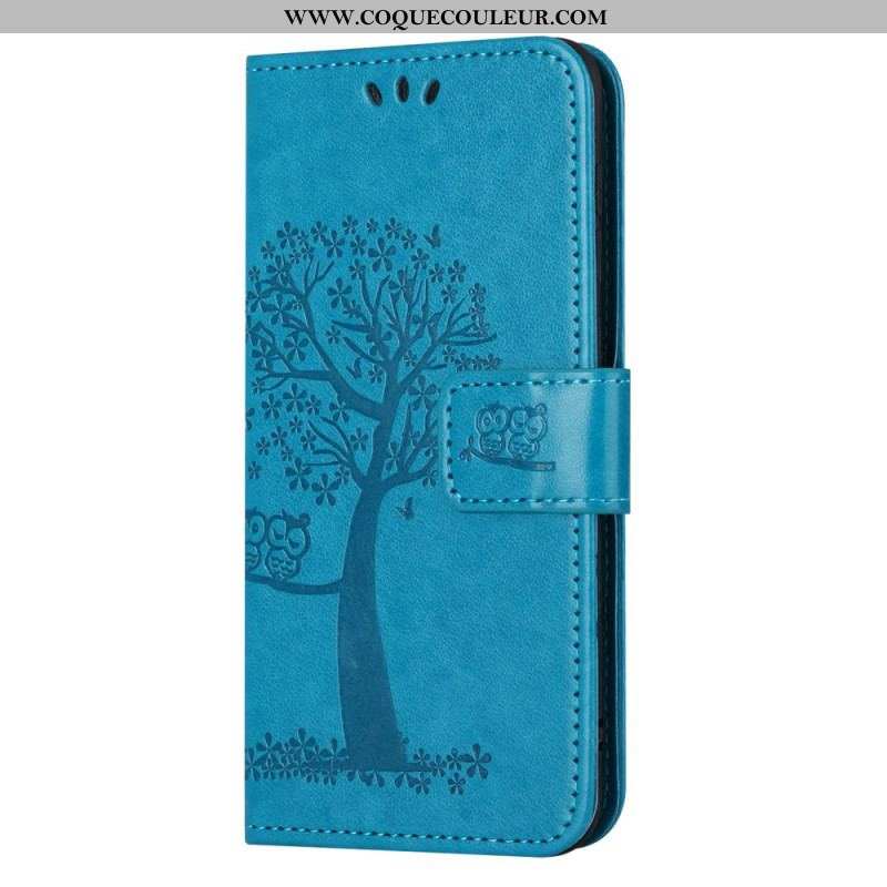 Housse Moto G73 5G Arbre aux Hiboux