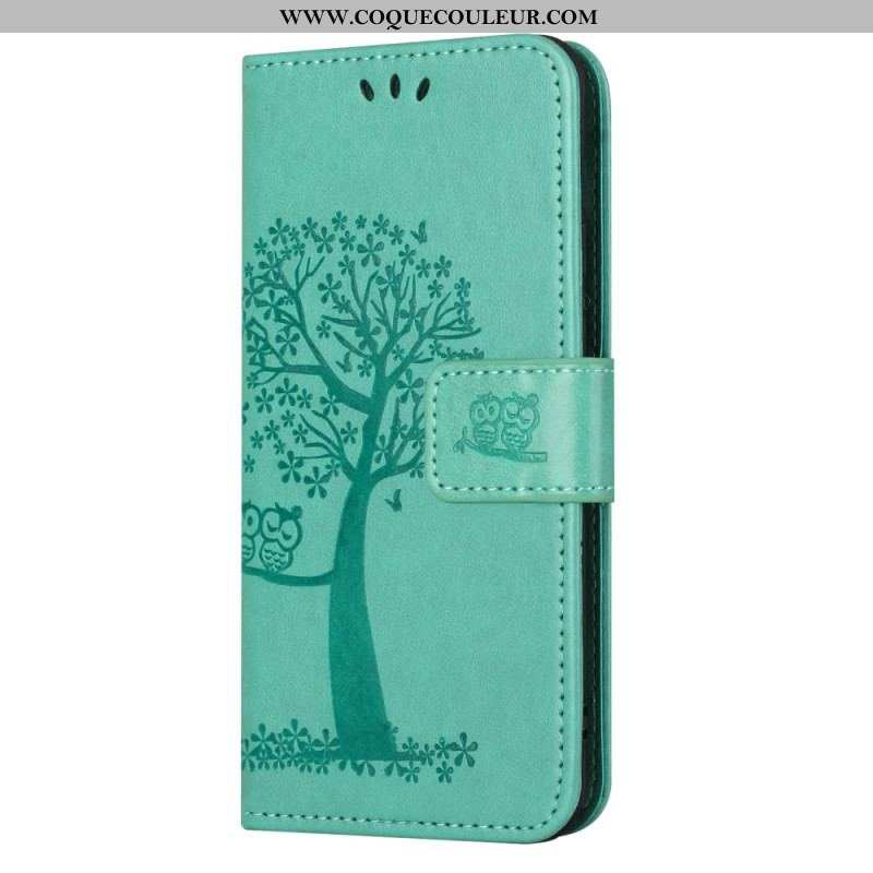 Housse Moto G73 5G Arbre aux Hiboux