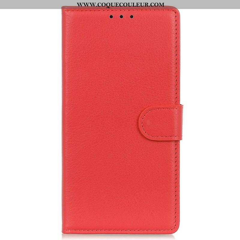 Housse Moto G73 5G Simili Cuir Traditionnel