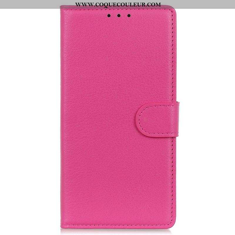 Housse Moto G73 5G Simili Cuir Traditionnel