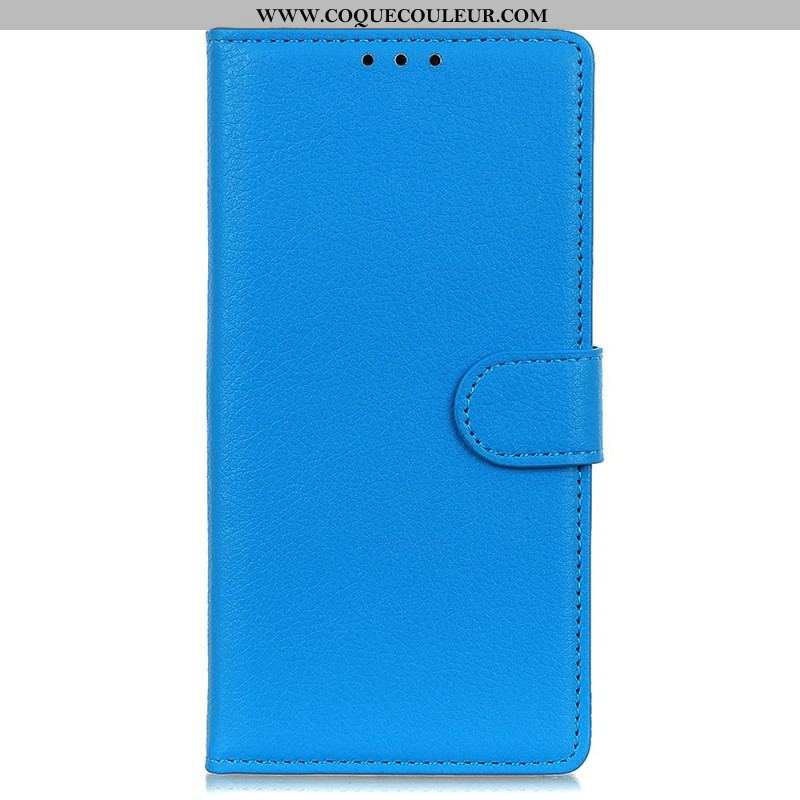 Housse Moto G73 5G Simili Cuir Traditionnel