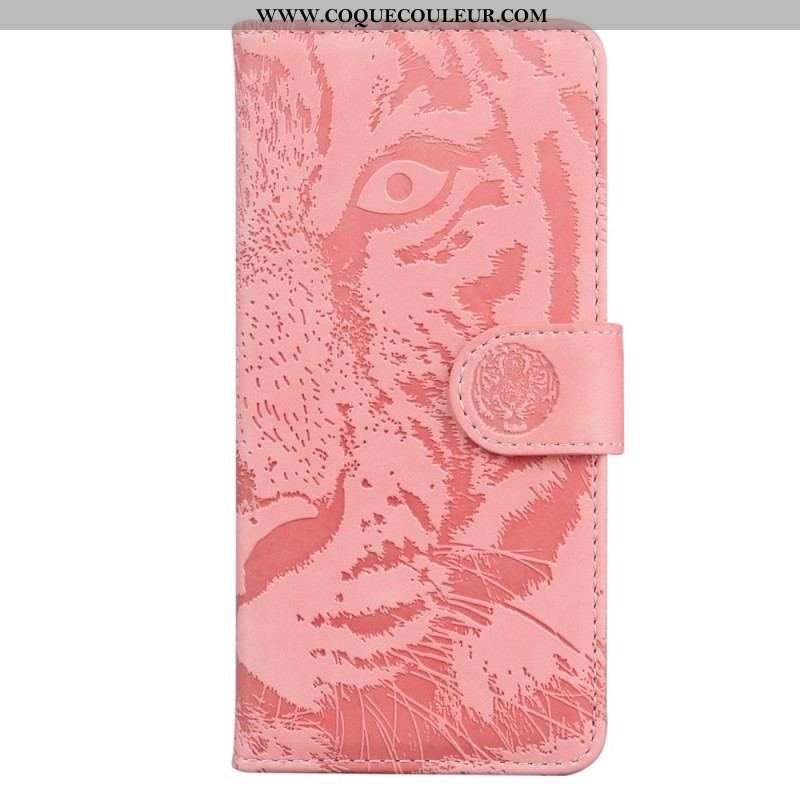 Housse Moto G73 5G Empreinte Tigre