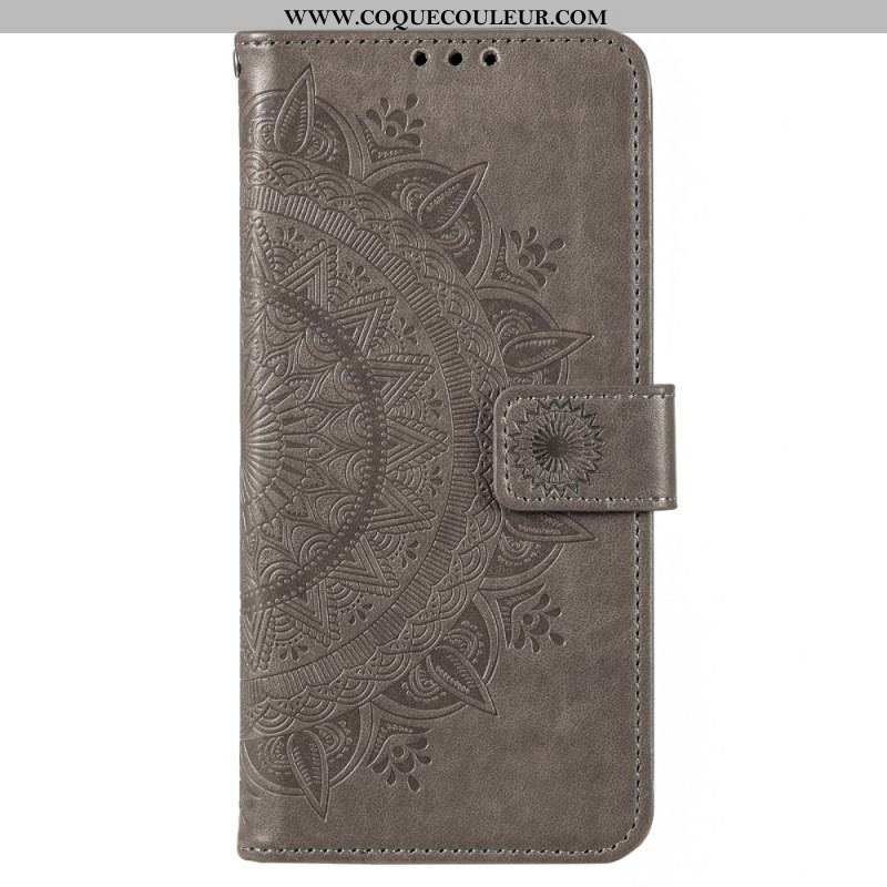 Housse Moto G73 5G Mandala Soleil