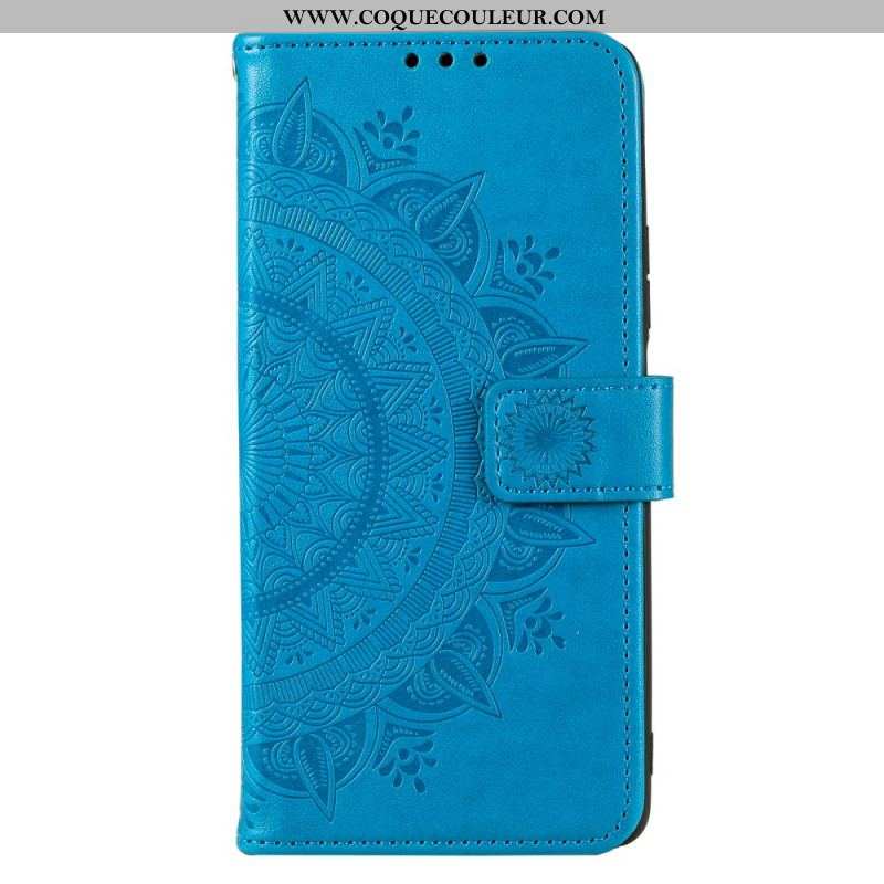 Housse Moto G73 5G Mandala Soleil
