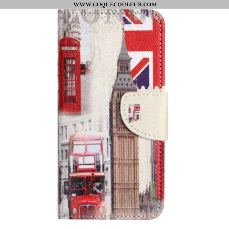 Housse Moto G73 5G London Life