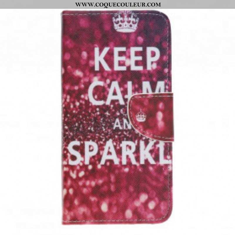 Housse Motorola Edge 20 Lite Keep Calm and Sparkle