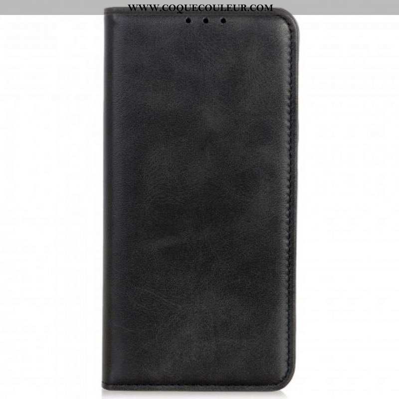 Flip Cover Motorola Edge 20 Lite Cuir Fendu Design