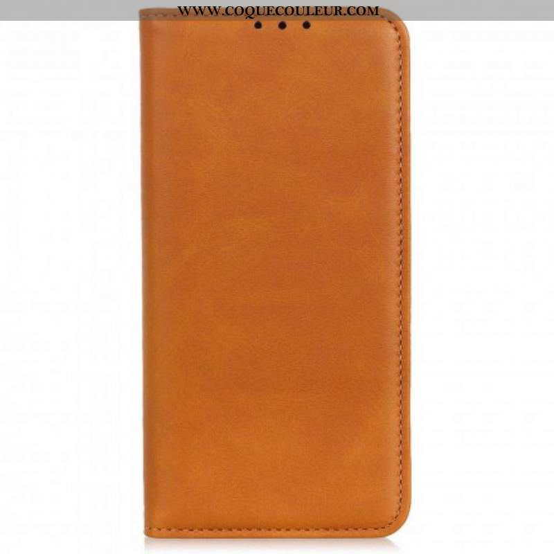 Flip Cover Motorola Edge 20 Lite Cuir Fendu Design