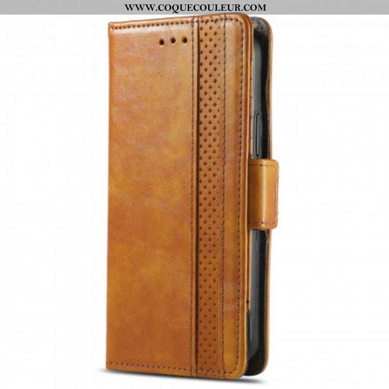 Housse Motorola Edge 20 Lite Bicolore Double Fermoir