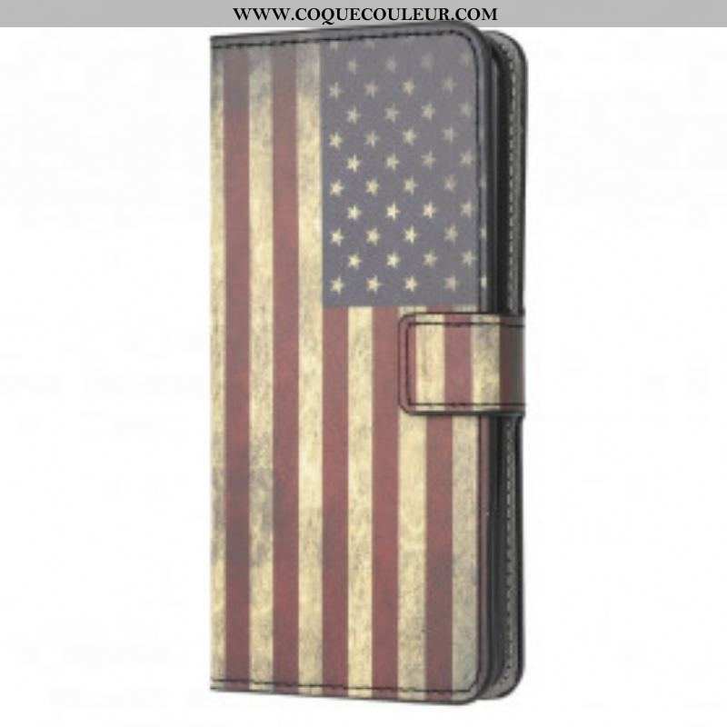 Housse Motorola Edge 20 Lite Drapeau Américain